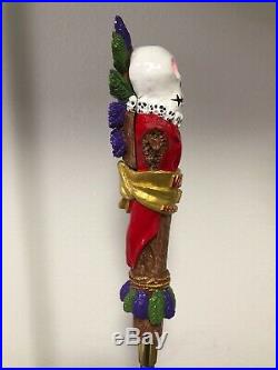 Brick Br. Co. VOODOO RED with LED eyes Full 3D Figural Tap Handle NEW Condition