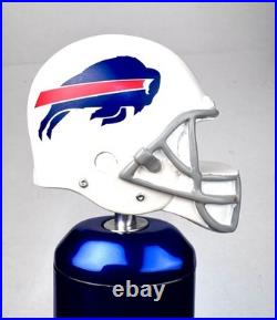 Bud Light Aluminum Logo Beer Tap Handle 12 Tall with Buffalo Bills topper