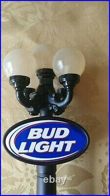 Bud Light BEER Lamp Post Light Up Tap Handle EX RARE