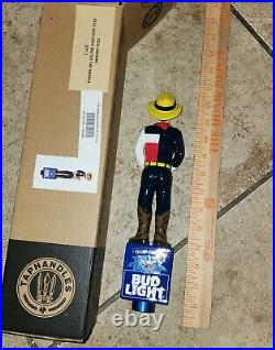 Bud Light Beer Tap Handle Texas Edition Big Tex Texas State Fair Vhtf