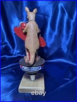 Bud Light Boxing Kangaroo Beer Tap Handle Rare Figural Draft Tap Handle