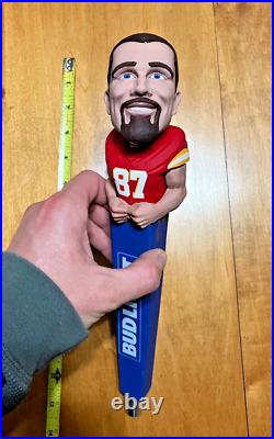 Bud Light Travis Keelce Bobble Head Tap Handle Knob Top Kansas City Chiefs Rare
