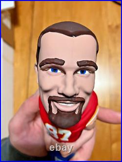 Bud Light Travis Keelce Bobble Head Tap Handle Knob Top Kansas City Chiefs Rare