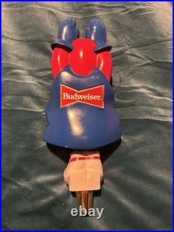 Bud Man Vintage Tap Handle Budweiser Beer Man Cave Accessory, 9.5 Inch