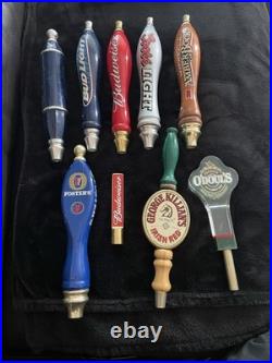 Budweiser Lot of 9 Beer Tap Handles/Knobs Bud Light Coors Foster's O'Doul's