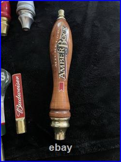 Budweiser Lot of 9 Beer Tap Handles/Knobs Bud Light Coors Foster's O'Doul's