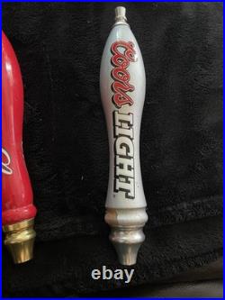 Budweiser Lot of 9 Beer Tap Handles/Knobs Bud Light Coors Foster's O'Doul's