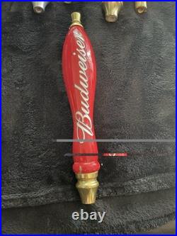 Budweiser Lot of 9 Beer Tap Handles/Knobs Bud Light Coors Foster's O'Doul's
