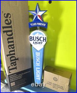 Busch Light BEER Tap Handle 14 Tall Brand NEW TEXAS Forever LONE STAR Topper Busch Light BEER Tap Handle 14 Tall Brand NEW TEXAS Forever LONE STAR Topper