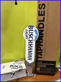 Busch Light BEER Tap Handle & BASS Topper 15 Tall with Topper On NEW FISHING