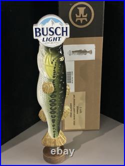 Busch Light Bass Fishing Beer Tap Handle Reel One In Kegerator Lot Pull