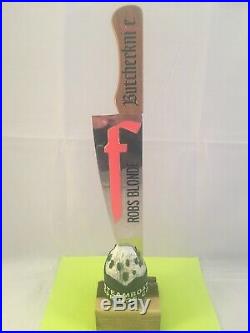 Butcher Knife Brewing Beer Tap Handle Rare Figural Beer Tap Handle Butcherknife