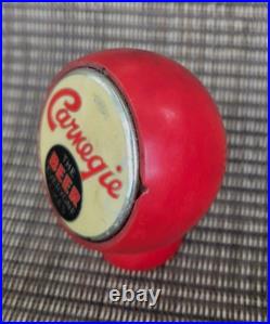 CARNEGIE BEER Round Ball Tap Knob Chartiers Valley Duquesne Pittsburgh PA