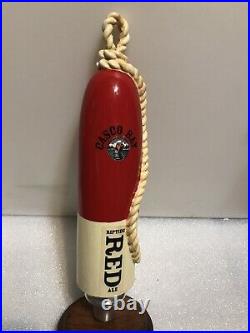 CASCO BAY RIPTIDE RED draft beer tap handle. MAINE