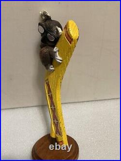 CASTLEMAINE KOALA HANGING ON A BOOMERANG draft beer tap handle. AUSTRALIA
