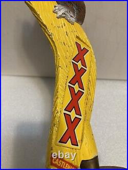 CASTLEMAINE KOALA HANGING ON A BOOMERANG draft beer tap handle. AUSTRALIA