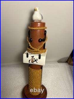 CATAWBA ISLAND BREWING NAUTICAL SEAGULL ON A PILING draft beer tap handle. OHIO