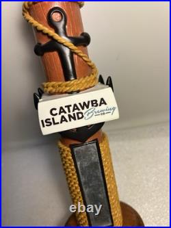 CATAWBA ISLAND BREWING NAUTICAL SEAGULL ON A PILING draft beer tap handle. OHIO