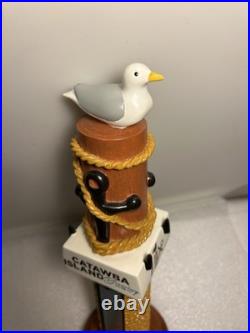 CATAWBA ISLAND BREWING NAUTICAL SEAGULL ON A PILING draft beer tap handle. OHIO