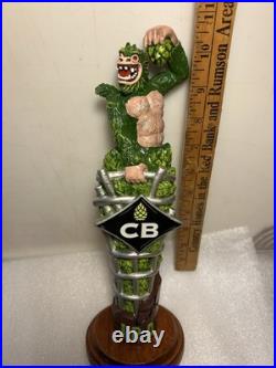 CB'S CRAFT BREWERS CAGED ALPHA MONKEY IPA HOPPED UP APE Draft Beer Tap Handle NY