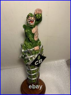 CB'S CRAFT BREWERS CAGED ALPHA MONKEY IPA HOPPED UP APE Draft Beer Tap Handle NY
