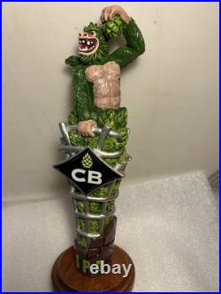 CB'S CRAFT BREWERS CAGED ALPHA MONKEY IPA HOPPED UP APE Draft Beer Tap Handle NY