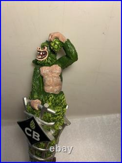CB'S CRAFT BREWERS CAGED ALPHA MONKEY IPA HOPPED UP APE Draft Beer Tap Handle NY
