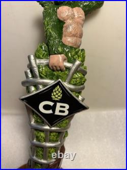 CB'S CRAFT BREWERS CAGED ALPHA MONKEY IPA HOPPED UP APE Draft Beer Tap Handle NY