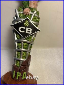 CB'S CRAFT BREWERS CAGED ALPHA MONKEY IPA HOPPED UP APE Draft Beer Tap Handle NY