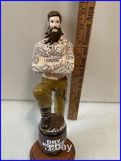 CHARLIE WELLS DRY HOPPED LAGER INKED BREWMASTER Draft beer tap handle. ENGLAND
