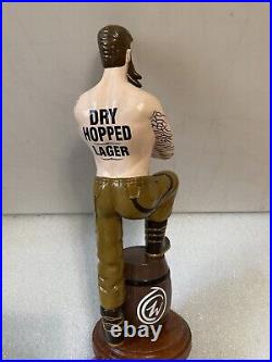 CHARLIE WELLS DRY HOPPED LAGER INKED BREWMASTER Draft beer tap handle. ENGLAND