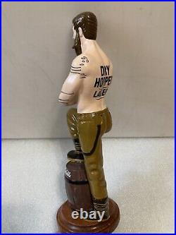 CHARLIE WELLS DRY HOPPED LAGER INKED BREWMASTER Draft beer tap handle. ENGLAND