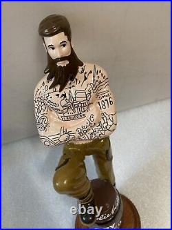 CHARLIE WELLS DRY HOPPED LAGER INKED BREWMASTER Draft beer tap handle. ENGLAND