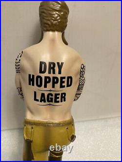 CHARLIE WELLS DRY HOPPED LAGER INKED BREWMASTER Draft beer tap handle. ENGLAND