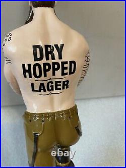 CHARLIE WELLS DRY HOPPED LAGER INKED BREWMASTER Draft beer tap handle. ENGLAND