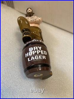 CHARLIE WELLS DRY HOPPED LAGER INKED BREWMASTER Draft beer tap handle. ENGLAND