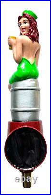 CITY STEAM NAUGHTY NURSE IPA- PIN-UP on KEG BEER TAP HANDLE (Rare) GREEN