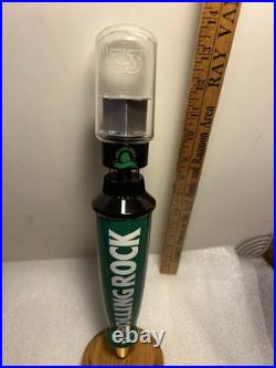 CLASSIC ROLLING ROCK PALE ALE LIGHTED 33 draft beer tap handle. PENNSYLVANIA