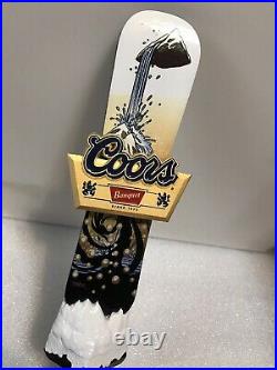 COORS BANQUET BEER SNOW BOARD draft beer tap handle. COLORADO. RARE FIND