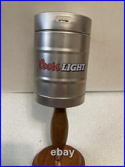 COORS LIGHT 1/2 BARREL KEG PARTY BEER KEG WITH BONUS Draft beer tap handle. USA