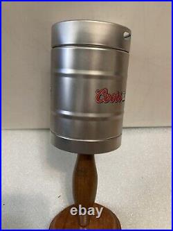 COORS LIGHT 1/2 BARREL KEG PARTY BEER KEG WITH BONUS Draft beer tap handle. USA