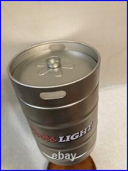 COORS LIGHT 1/2 BARREL KEG PARTY BEER KEG WITH BONUS Draft beer tap handle. USA