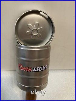 COORS LIGHT 1/2 BARREL KEG PARTY BEER KEG WITH BONUS Draft beer tap handle. USA