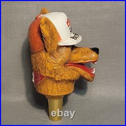 COORS LIGHT BEER WOLF Draft Tap Handle Cartoon Wolf Trucker Hat