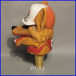 COORS LIGHT BEER WOLF Draft Tap Handle Cartoon Wolf Trucker Hat