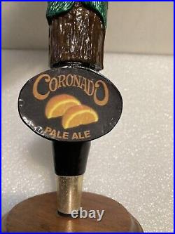 CORONADO BREWING ORANGE AVE WIT MERMAID draft beer tap handle. CALIFORNIA