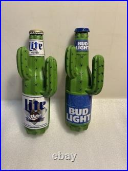 CUSTOMIZED BUD LIGHT DESERT CACTUS 2025 BEER BOTTLE Draft beer tap handle. USA