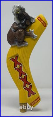 Castlemaine XXXX Boomerang Koala Bear 10.25 Beer Tap Handle NOS