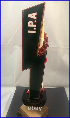 Central City Red Racer IPA Beer Tap Handle Rare Figural Girl Beer Tap Handle