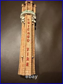 Chicago Fire Water Tower Tap Handle Defunct O'Grady's Pub Circa 1990 Brewerania